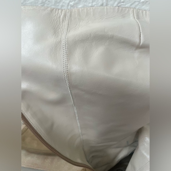 Lulu Guiness tan,suede, embroidered knee boots, leather sole/interior; 40 1/2 - Picture 6 of 14